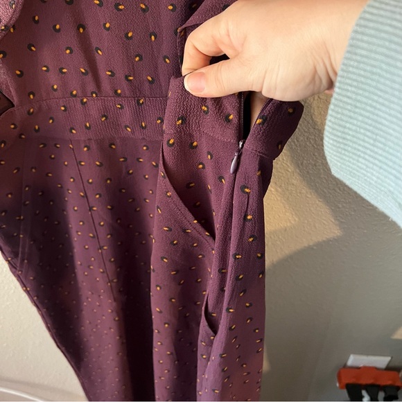 Bobeau Printed ruffle apron cropped jumpsuit - Picture 9 of 12